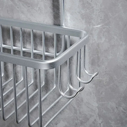 Aluminium Bathroom Shelf Without Drilling, Shower Shelf Shelves Shampoo Holder, Basket Storage Organizer Bathroom Accessories - ZOOMNSTORE