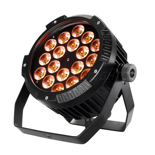 Aluminum IP65 Waterproof 18x18W RGBWAUV LED Par Light - DMX512 Stage DJ Disco Wash Light - ZOOMNSTORE