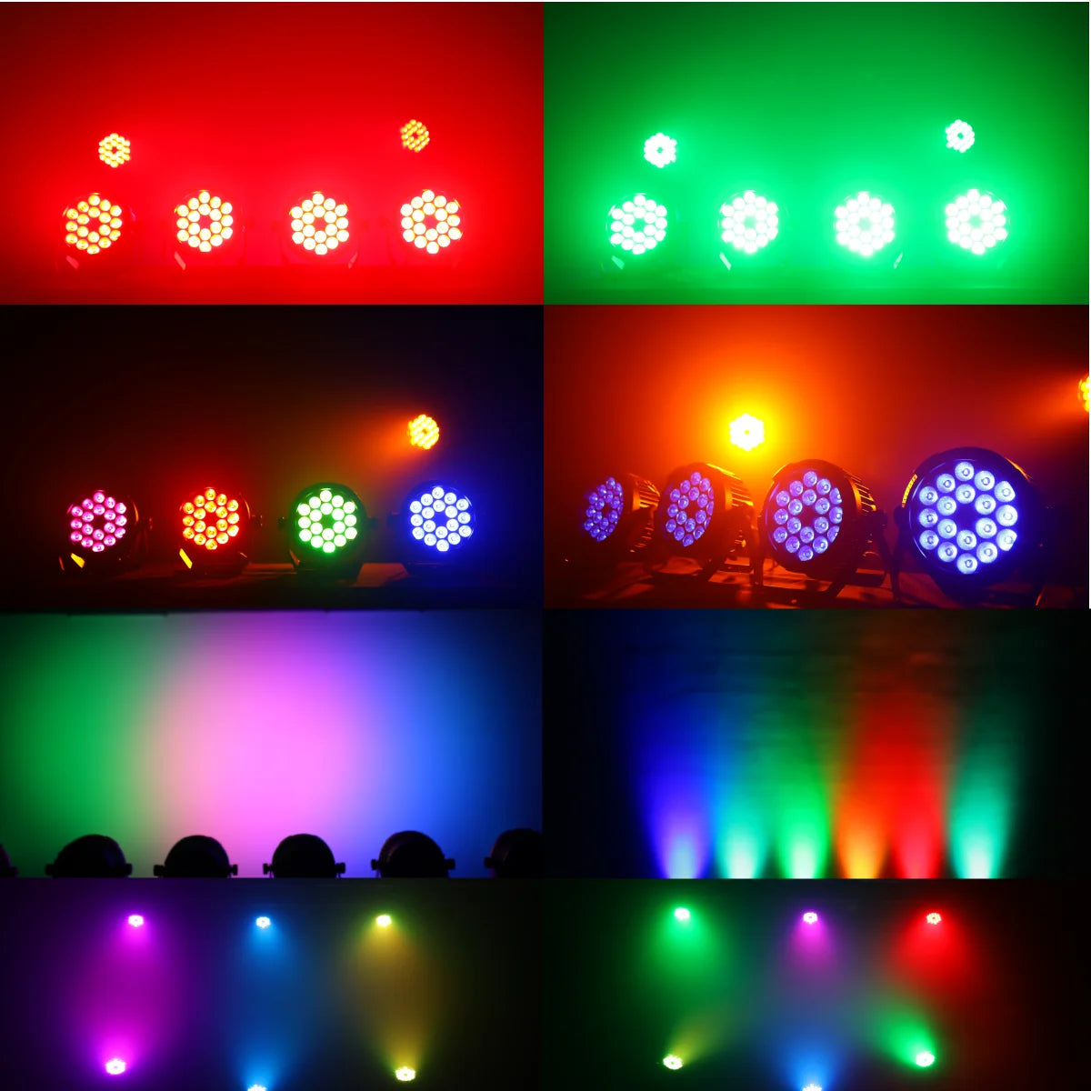 Aluminum IP65 Waterproof 18x18W RGBWAUV LED Par Light - DMX512 Stage DJ Disco Wash Light - ZOOMNSTORE