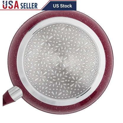 Aluminum Nonstick Fry Pan - 10 Inch Skillet With Heat Resistant Handle | Dishwasher Safe - ZOOMNSTORE