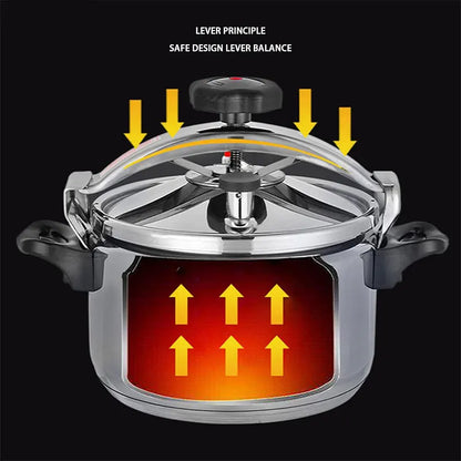 Aluminum Pressure Cooker - 3L4L5L7L Gas Safe Canner with Easy Lock Lid - ZOOMNSTORE