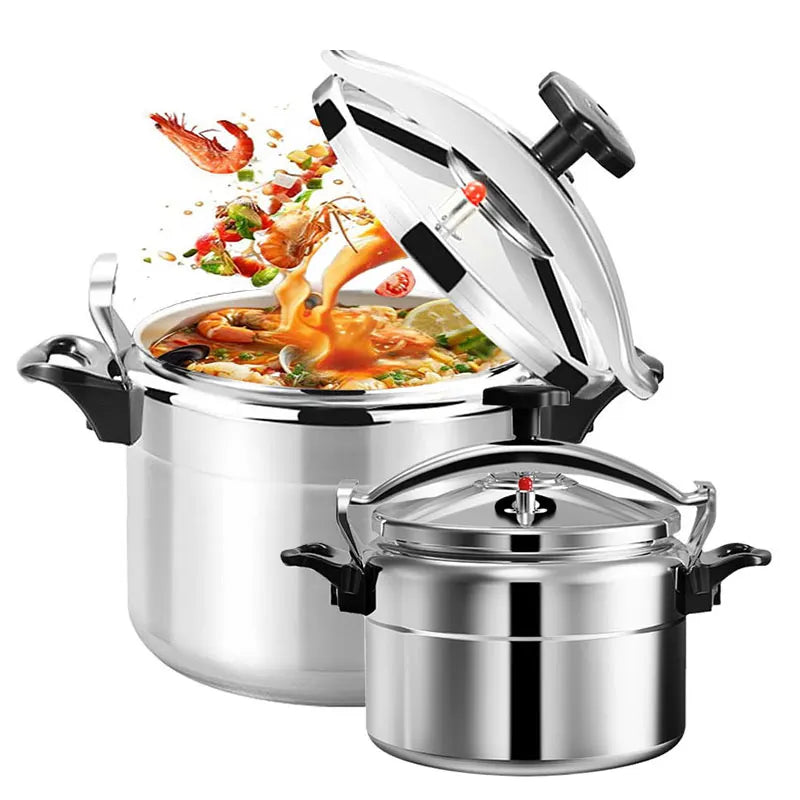 Aluminum Pressure Cooker - 3L4L5L7L Gas Safe Canner with Easy Lock Lid - ZOOMNSTORE