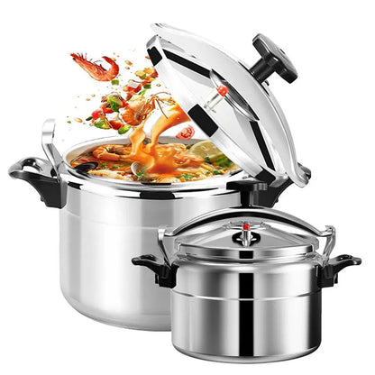 Aluminum Pressure Cooker - 3L4L5L7L Gas Safe Canner with Easy Lock Lid - ZOOMNSTORE
