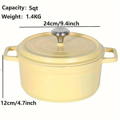Lightweight Non-Stick Aluminum Soup Pot - Even Heat Distribution for Home  Restaurant Use - ZOOMNSTORE