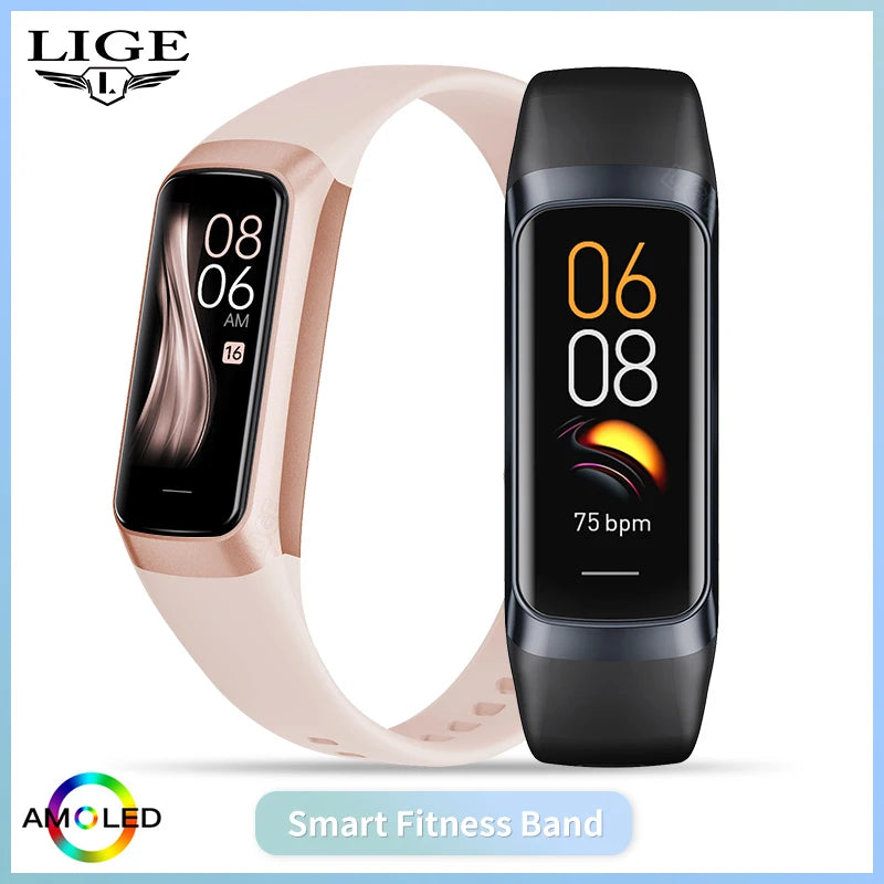 Amoled Smart Watch – Fitness Activity Tracker with Square AMOLED Screen | IP67 Waterproof - ZOOMNSTORE