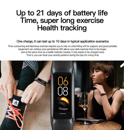 Amoled Smart Watch – Fitness Activity Tracker with Square AMOLED Screen | IP67 Waterproof - ZOOMNSTORE
