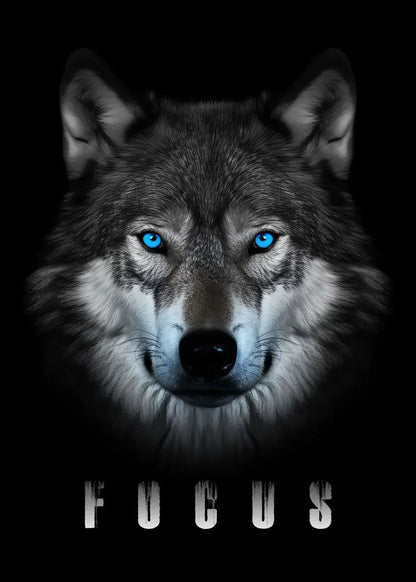 Animal Motivational Wall Art - Lion Wolf Leopard Canvas Prints for Home Office Decor - ZOOMNSTORE