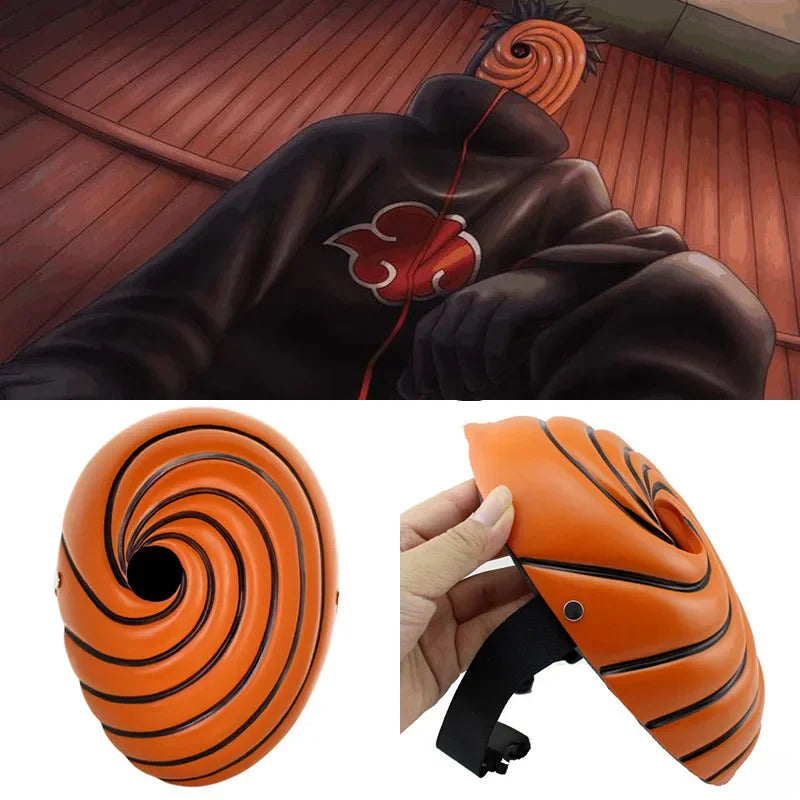 Japan Anime Cartoons Unisex Tobi Obito Akatsuki Ninja Madara Masquerade Cosplay Full Face Resin Party Mask  mask - ZOOMNSTORE