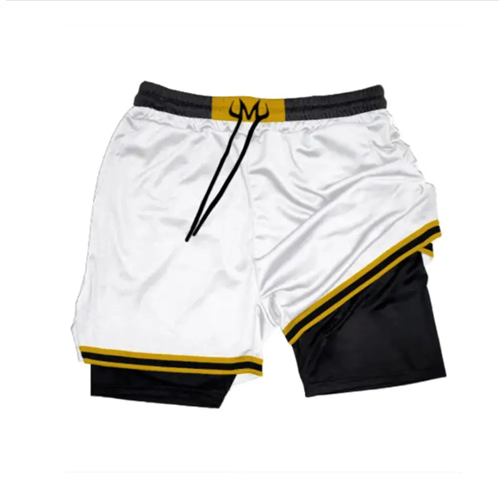 Anime Gym 2-in-1 Shorts - Quick Dry Breathable Performance Workout Shorts for Men - ZOOMNSTORE