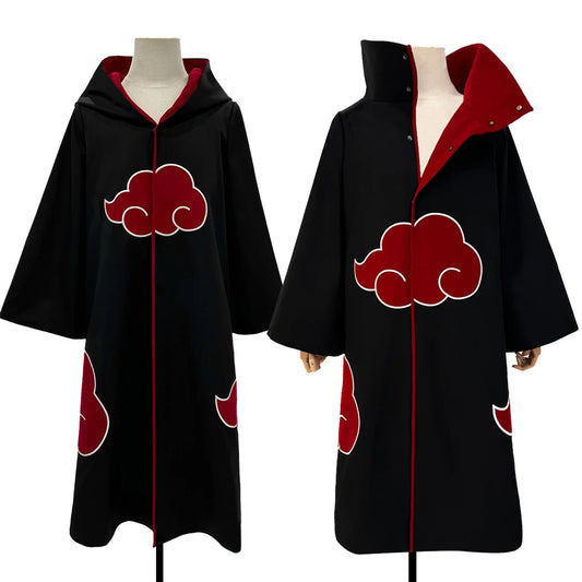 HOLOUN Anime Uchiha Itachi Uchiha Sasuke Cosplay Costume Embroidery Hawk Team Cloak Pain Konan Sasori Halloween Christmas S-2XL - ZOOMNSTORE