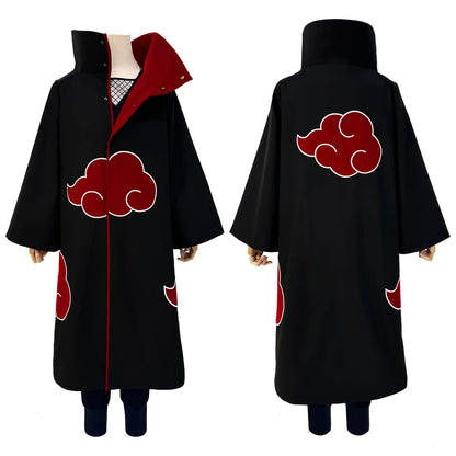 HOLOUN Anime Uchiha Itachi Uchiha Sasuke Cosplay Costume Embroidery Hawk Team Cloak Pain Konan Sasori Halloween Christmas S-2XL - ZOOMNSTORE