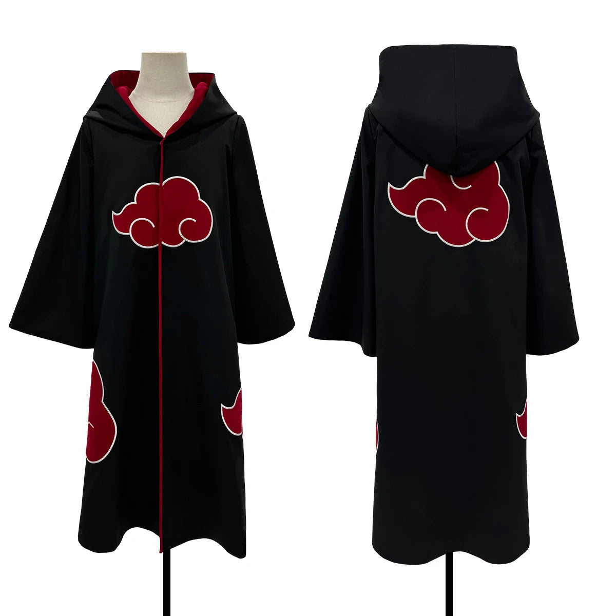 HOLOUN Anime Uchiha Itachi Uchiha Sasuke Cosplay Costume Embroidery Hawk Team Cloak Pain Konan Sasori Halloween Christmas S-2XL - ZOOMNSTORE