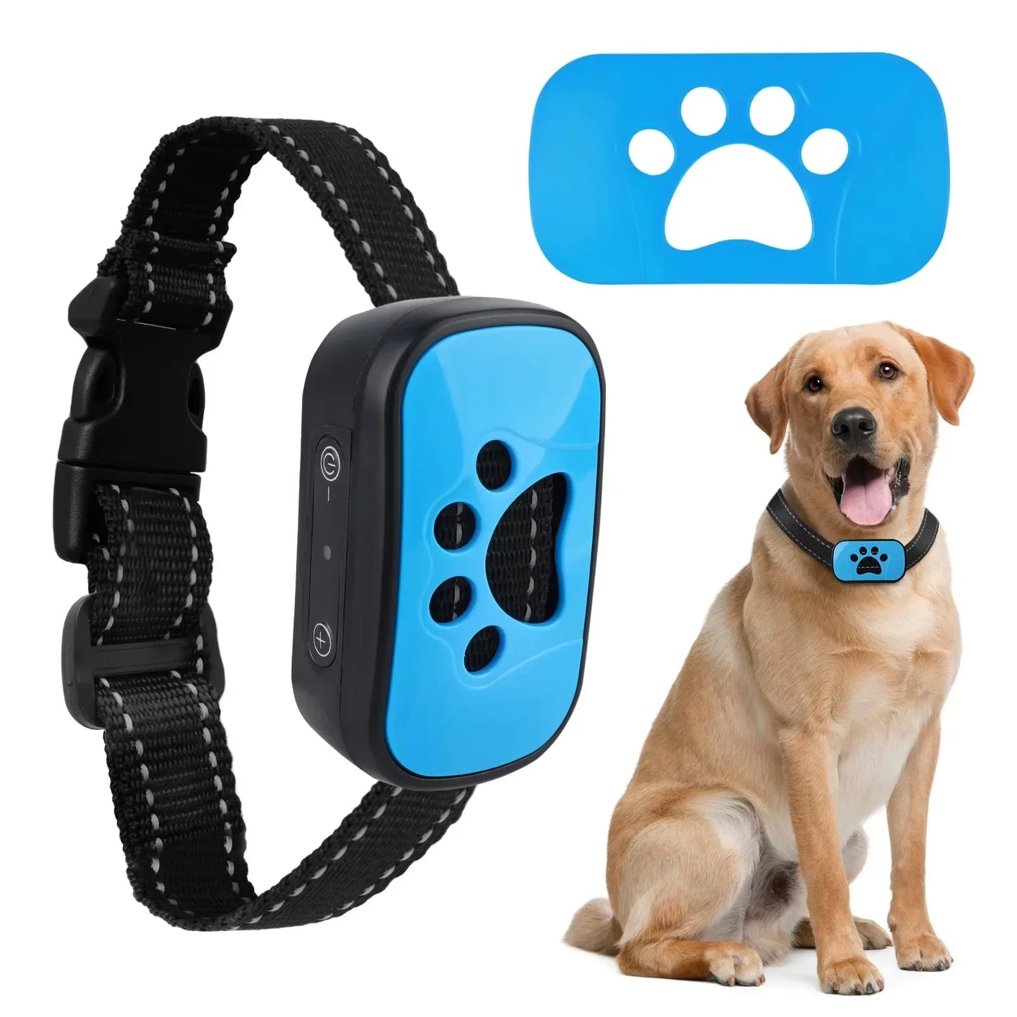 Anti Barking Dog Collar - Ultrasonic Rechargeable Bark Deterrent Device With Vibration Control - ZOOMNSTORE