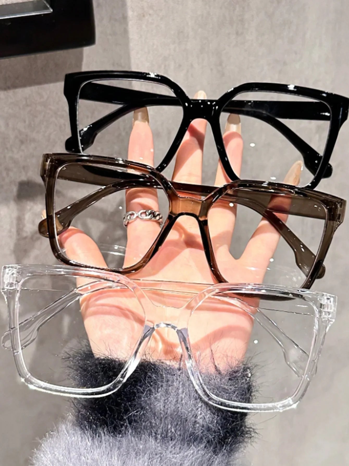 Anti Blue Light Glasses – 1/4PCS Transparent Light Frame Square Optical Eyewear - ZOOMNSTORE