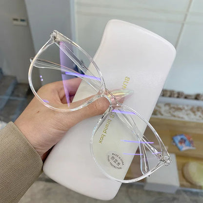 Anti Blue Light Glasses - Transparent Frames Round Eyewear for Unisex - ZOOMNSTORE
