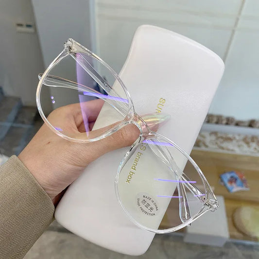 Anti Blue Light Glasses - Transparent Frames Round Eyewear for Unisex - ZOOMNSTORE