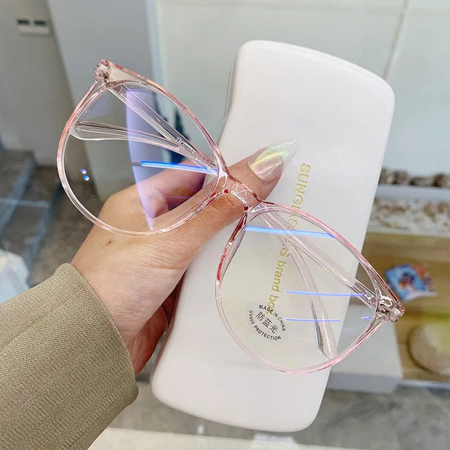 Anti Blue Light Glasses - Transparent Frames Round Eyewear for Unisex - ZOOMNSTORE