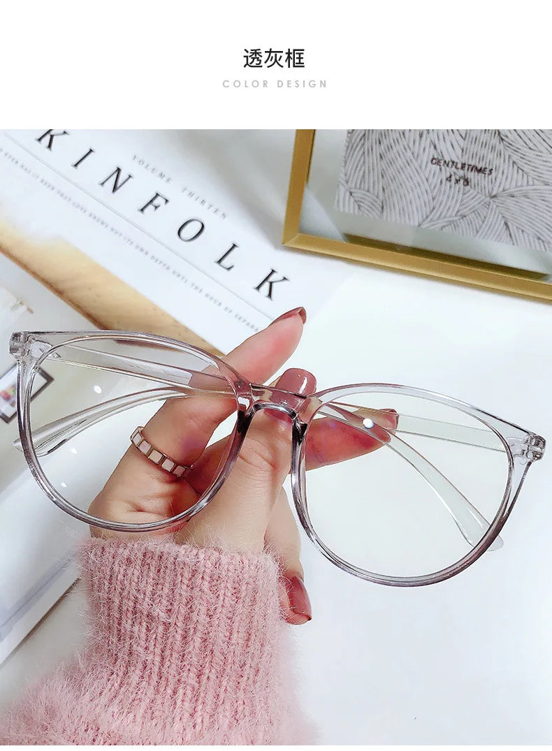 Anti Blue Light Glasses - Transparent Frames Round Eyewear for Unisex - ZOOMNSTORE