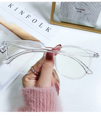Anti Blue Light Glasses - Transparent Frames Round Eyewear for Unisex - ZOOMNSTORE