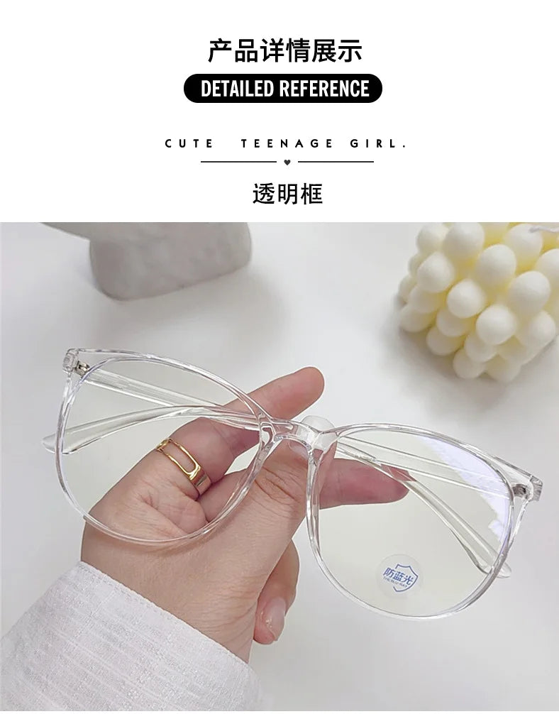 Anti Blue Light Glasses - Transparent Frames Round Eyewear for Unisex - ZOOMNSTORE