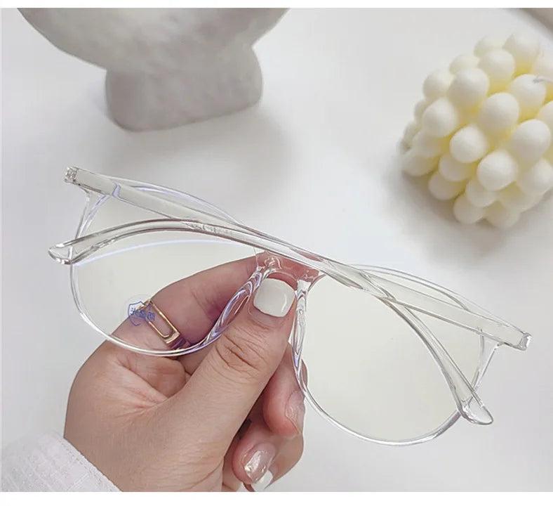 Anti Blue Light Glasses - Transparent Frames Round Eyewear for Unisex - ZOOMNSTORE