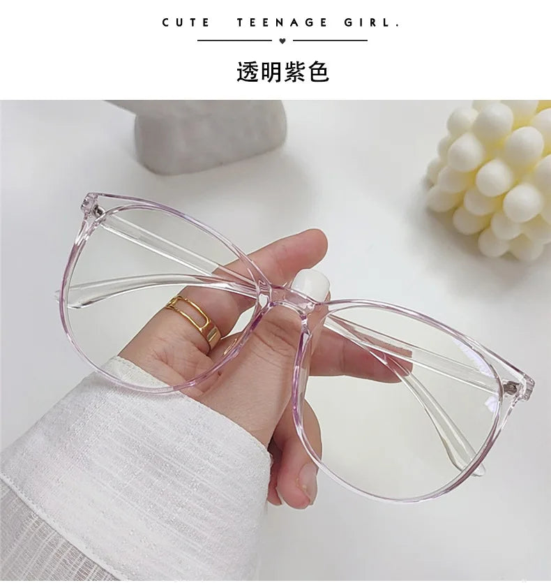 Anti Blue Light Glasses - Transparent Frames Round Eyewear for Unisex - ZOOMNSTORE