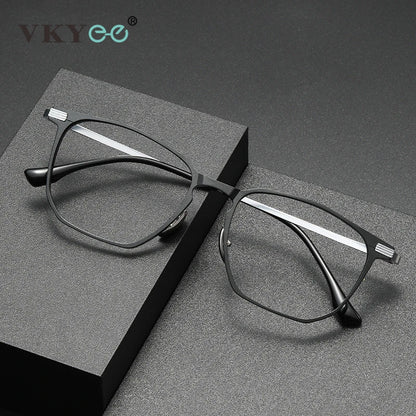 Anti-Blue Light Glasses - Ultra-Light Titanium Business Reading Glasses with CR-39 Lenses - ZOOMNSTORE