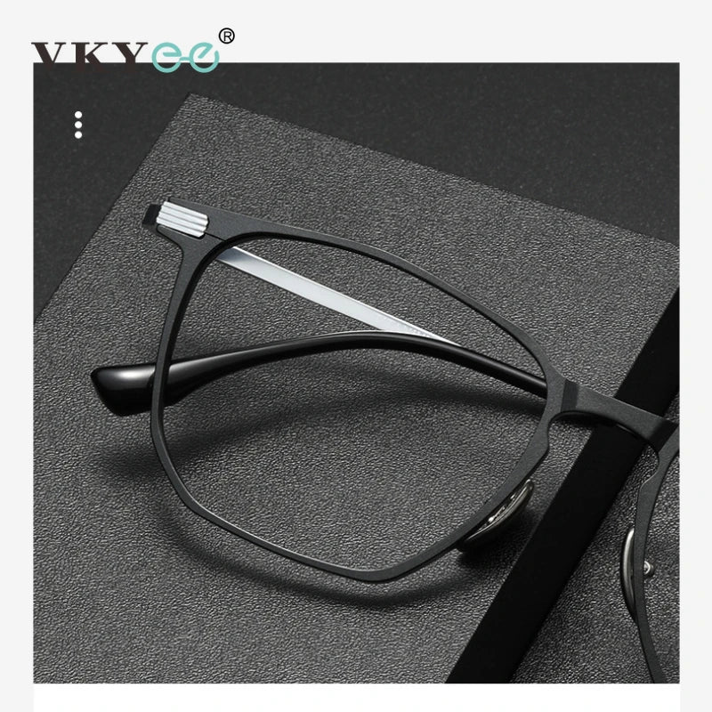 Anti-Blue Light Glasses - Ultra-Light Titanium Business Reading Glasses with CR-39 Lenses - ZOOMNSTORE
