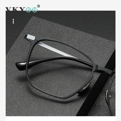 Anti-Blue Light Glasses - Ultra-Light Titanium Business Reading Glasses with CR-39 Lenses - ZOOMNSTORE
