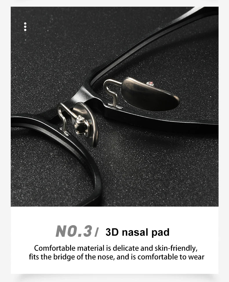 Anti-Blue Light Glasses - Ultra-Light Titanium Business Reading Glasses with CR-39 Lenses - ZOOMNSTORE