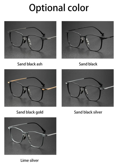 Anti-Blue Light Glasses - Ultra-Light Titanium Business Reading Glasses with CR-39 Lenses - ZOOMNSTORE