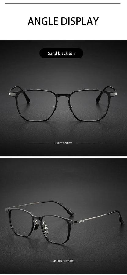 Anti-Blue Light Glasses - Ultra-Light Titanium Business Reading Glasses with CR-39 Lenses - ZOOMNSTORE