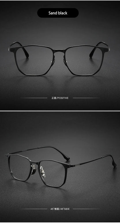 Anti-Blue Light Glasses - Ultra-Light Titanium Business Reading Glasses with CR-39 Lenses - ZOOMNSTORE