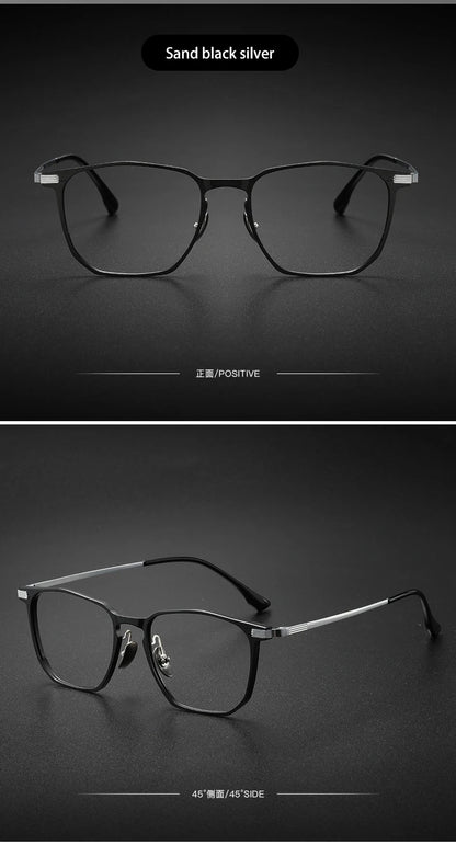 Anti-Blue Light Glasses - Ultra-Light Titanium Business Reading Glasses with CR-39 Lenses - ZOOMNSTORE
