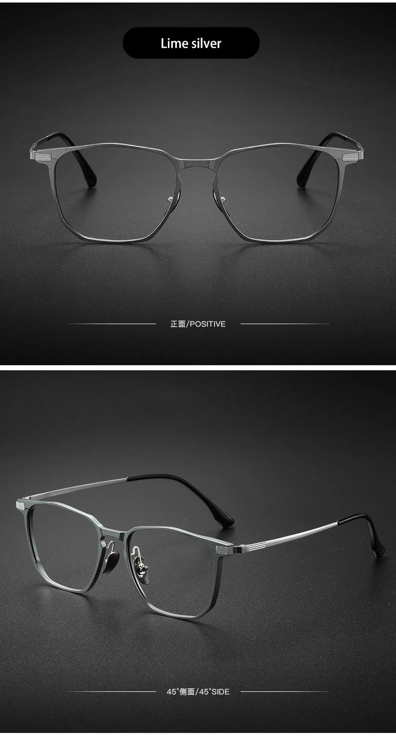 Anti-Blue Light Glasses - Ultra-Light Titanium Business Reading Glasses with CR-39 Lenses - ZOOMNSTORE