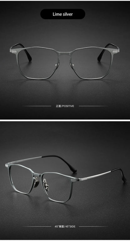 Anti-Blue Light Glasses - Ultra-Light Titanium Business Reading Glasses with CR-39 Lenses - ZOOMNSTORE