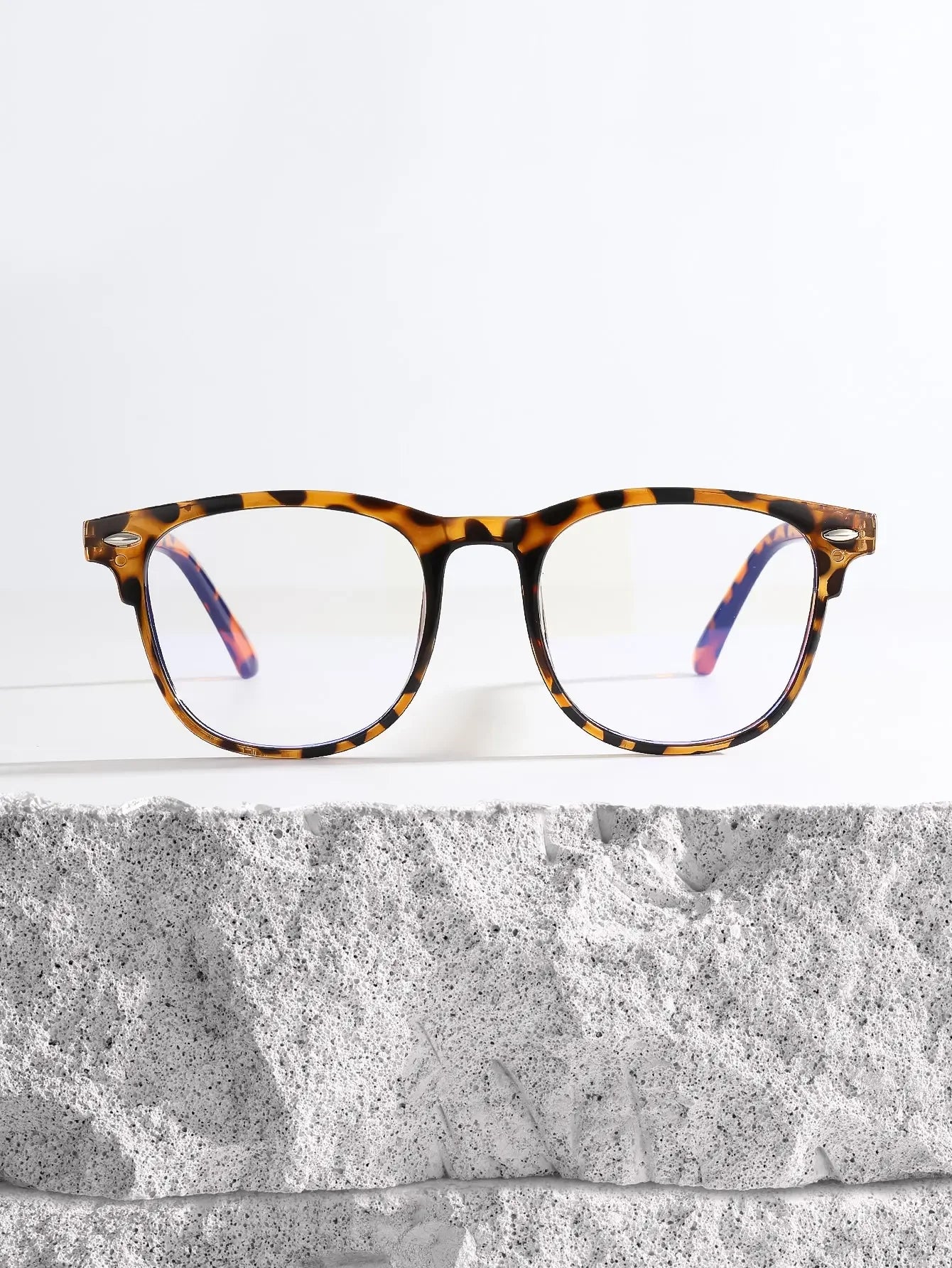 Anti Blue Light Glasses - Unisex Square Plastic Frames With Clear Lenses For School - ZOOMNSTORE