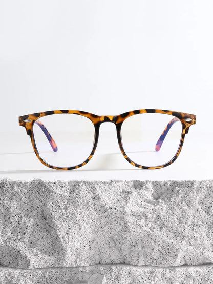 Anti Blue Light Glasses - Unisex Square Plastic Frames With Clear Lenses For School - ZOOMNSTORE