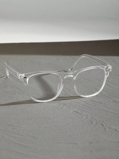 Anti Blue Light Glasses - Unisex Square Plastic Frames With Clear Lenses For School - ZOOMNSTORE