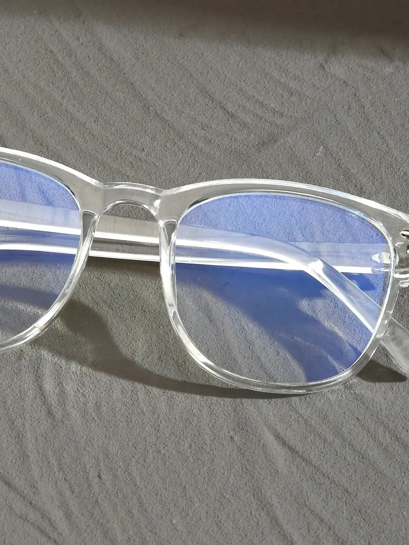 Anti Blue Light Glasses - Unisex Square Plastic Frames With Clear Lenses For School - ZOOMNSTORE