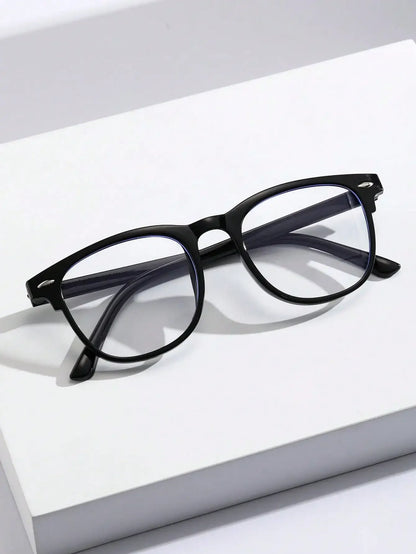 Anti Blue Light Glasses - Unisex Square Plastic Frames With Clear Lenses For School - ZOOMNSTORE