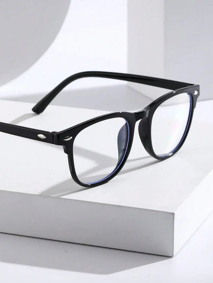 Anti Blue Light Glasses - Unisex Square Plastic Frames With Clear Lenses For School - ZOOMNSTORE