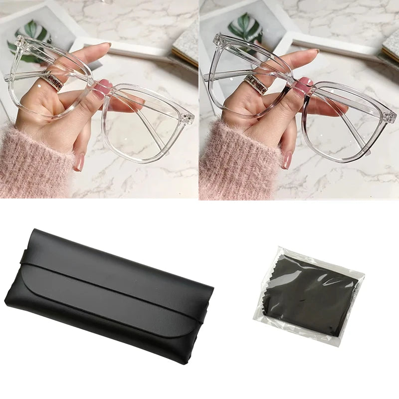 Anti Blue Light Glasses - Women Eyewear With Retro Flat Light Frame | Glazzy - ZOOMNSTORE