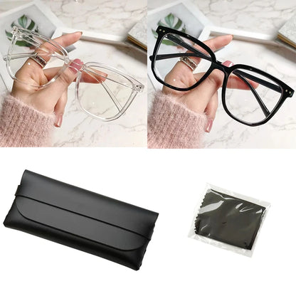 Anti Blue Light Glasses - Women Eyewear With Retro Flat Light Frame | Glazzy - ZOOMNSTORE