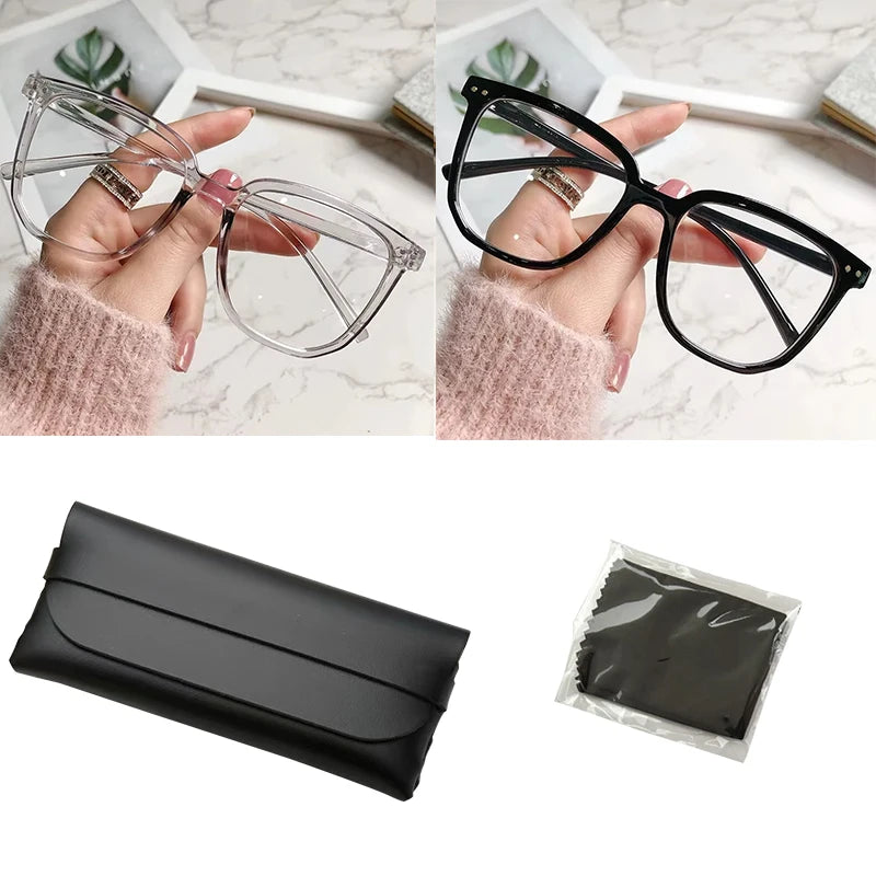 Anti Blue Light Glasses - Women Eyewear With Retro Flat Light Frame | Glazzy - ZOOMNSTORE