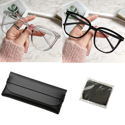 Anti Blue Light Glasses - Women Eyewear With Retro Flat Light Frame | Glazzy - ZOOMNSTORE