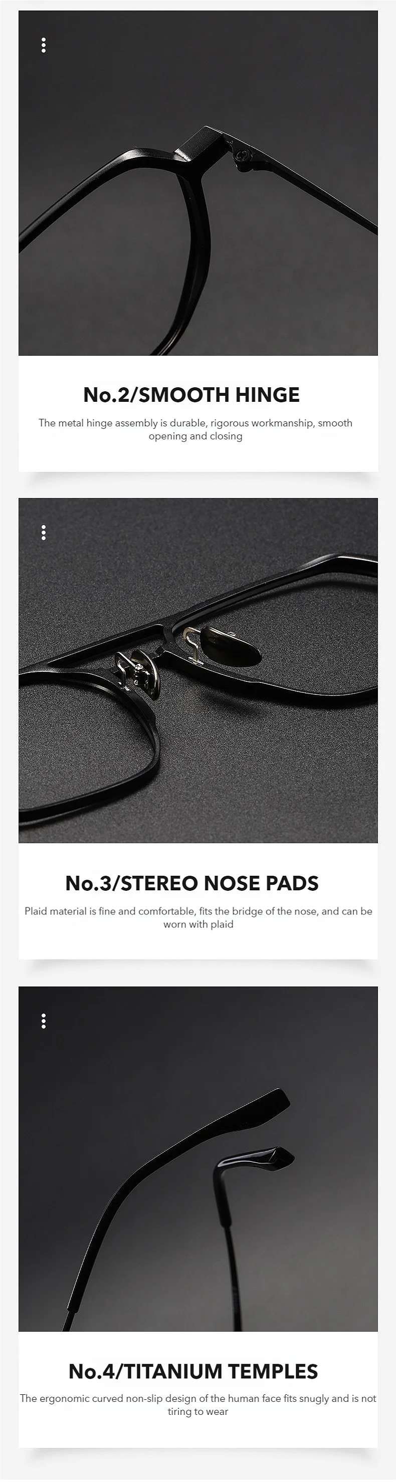 Anti-Blue Light Reading Glasses - Large Frame Aluminum Frame Eyewear With Custom Prescription Lenses - ZOOMNSTORE