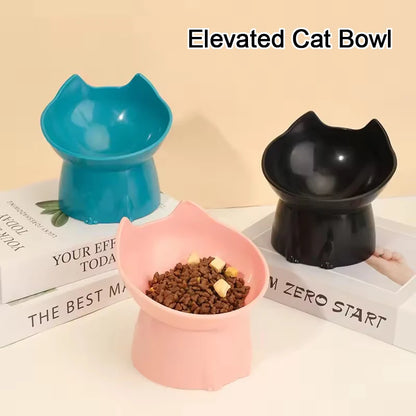 Anti Choking Pet Bowl - Tilted Non Slip Dog Bowl with Neck Protector Feeder - ZOOMNSTORE