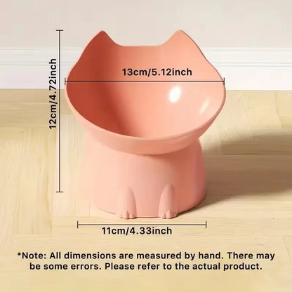 Anti Choking Pet Bowl - Tilted Non Slip Dog Bowl with Neck Protector Feeder - ZOOMNSTORE