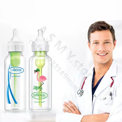 Dr. Brown's newborn baby bottle with valve / anti-colic /250ML PP bottle /250ML Glass bottle/Special bottles for hare-lip babies - ZOOMNSTORE